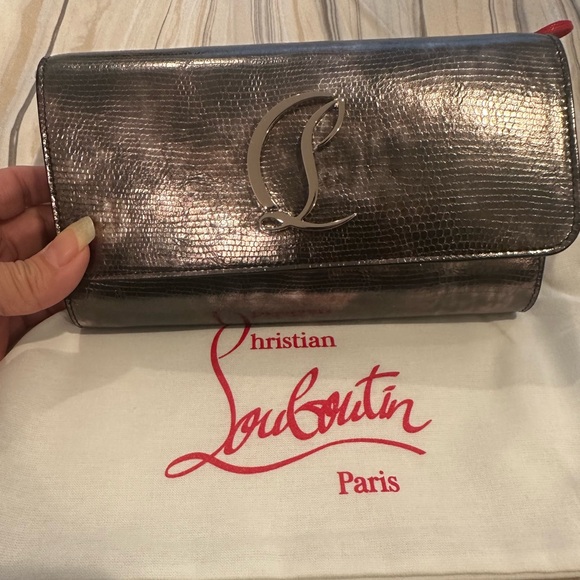 Christian Louboutin Metallic WOC/ Clutch - Picture 3 of 11